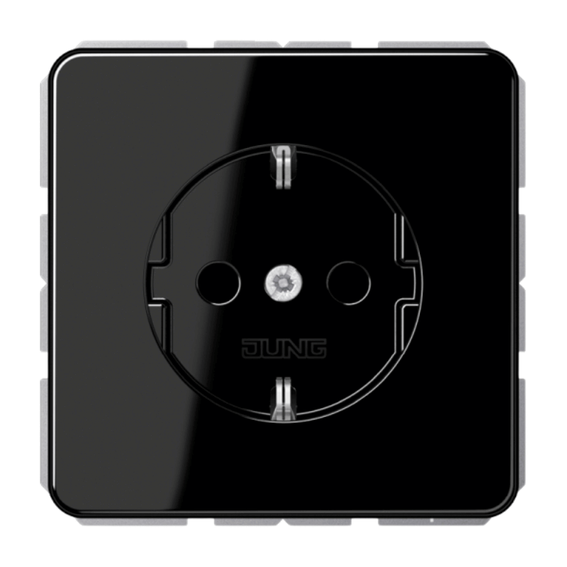 Jung CD1520SW Schuko-Steckdose – CD, Standard, schwarz