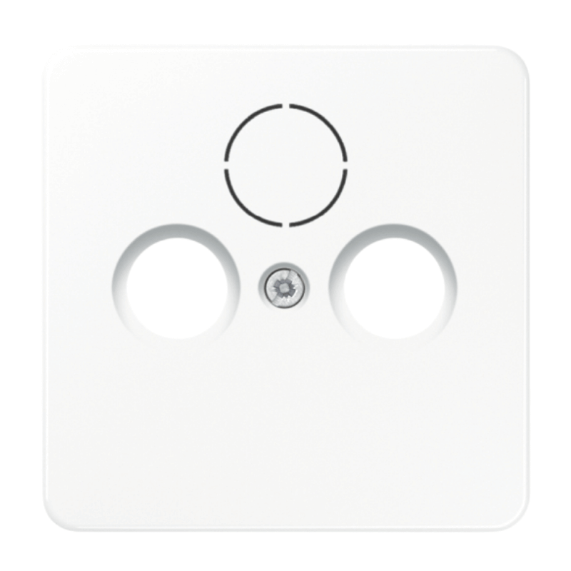 Jung CD561SATWW Antennenabdeckung – CD, 2/3-fach, alpinweiß