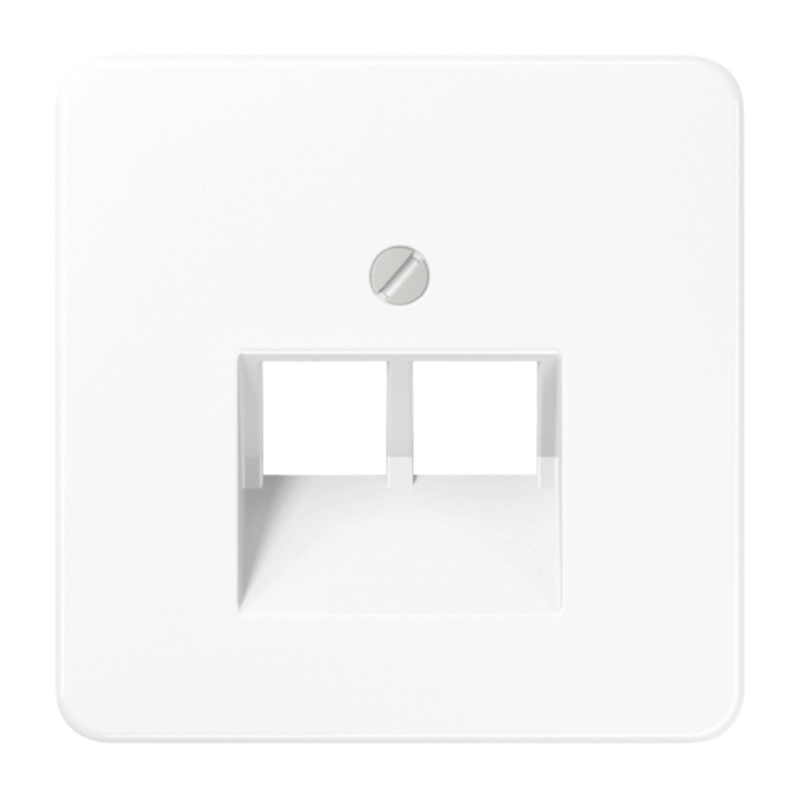 Jung CD569-2UAWW Abdeckung Netzwerkdose – CD, 2-fach, alpinweiß