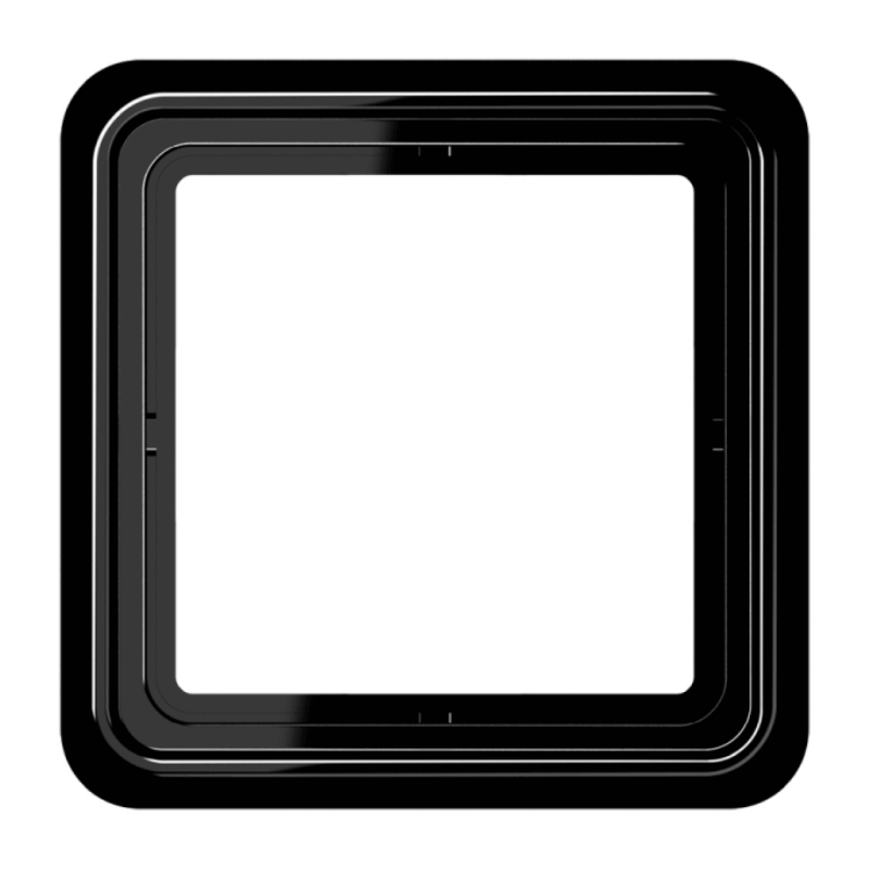 Jung CD581SW Rahmen – CD 500, 1-fach, schwarz