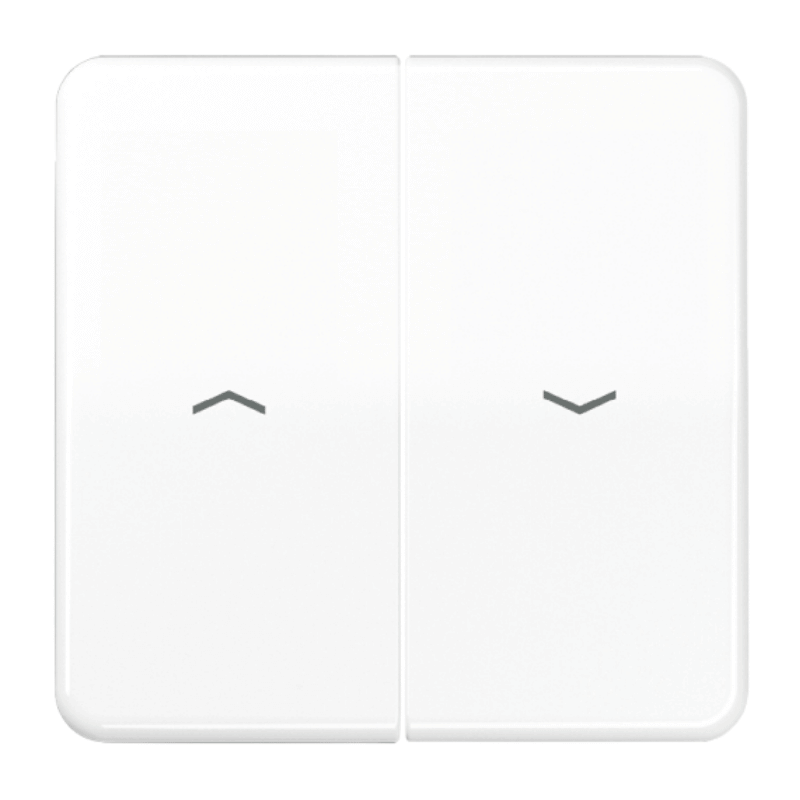 Jung CD595PWW Jalousiewippe – CD, 2-fach, alpinweiß