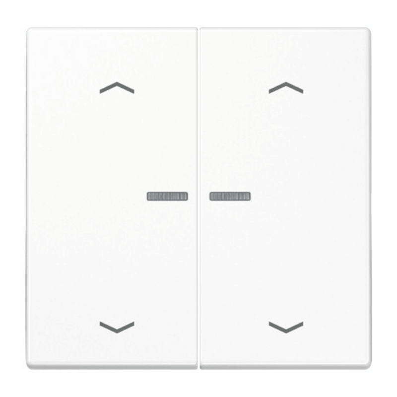 Jung LS102KO5PWW KNX-Kontrollwippe mit Pfeilsymbol – LS, 2-fach, alpinweiß