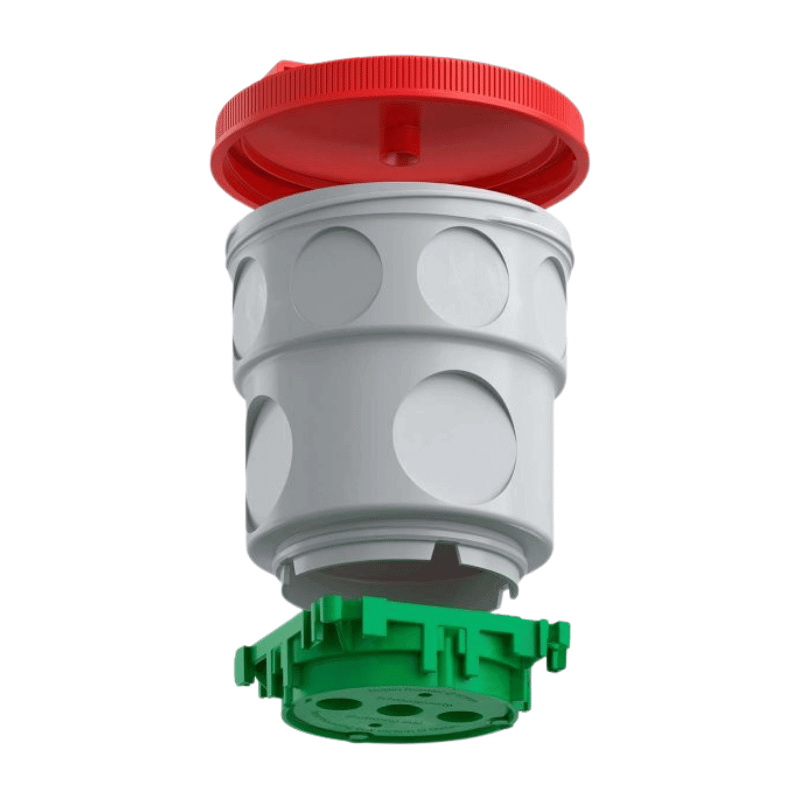 Kaiser 1227-50 Plattendecken-Großdose – 115, 3-teilig, Ø60 mm, Metallmutter M5