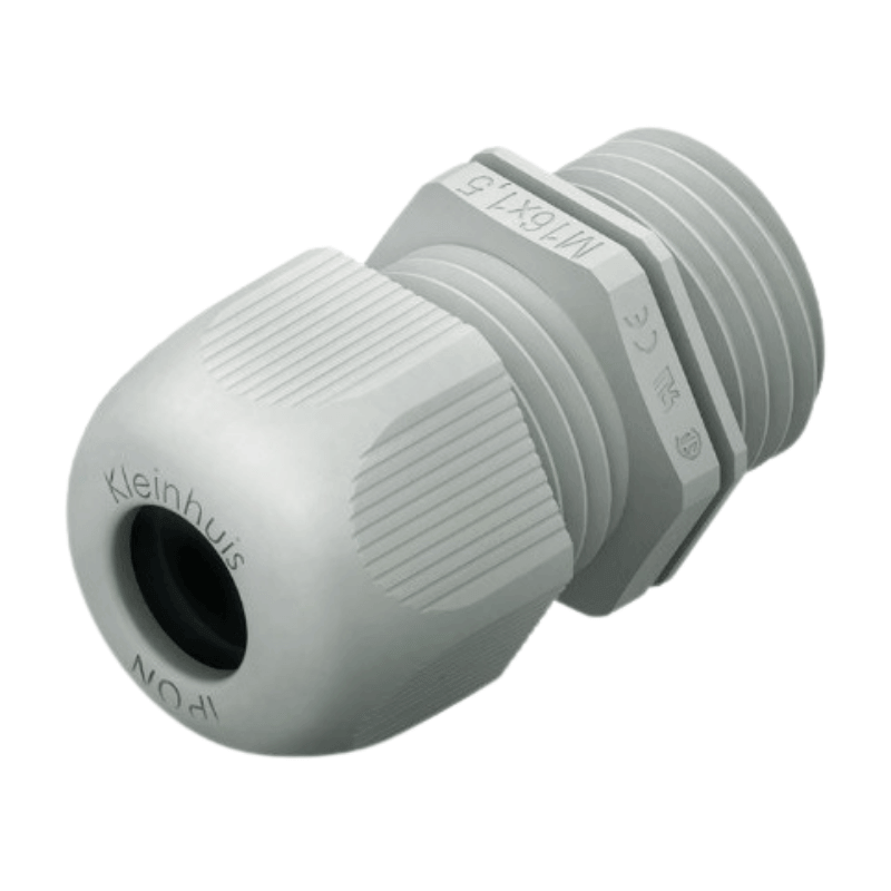 Kleinhuis 1234M2501 Kabelverschraubung – M25, Kunststoff, IP68, grau, 25 Stück