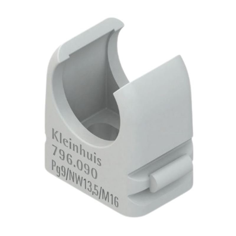 Kleinhuis 796.130 Rohrschelle – RO-Clip, M20, lichtgrau, 100 Stück