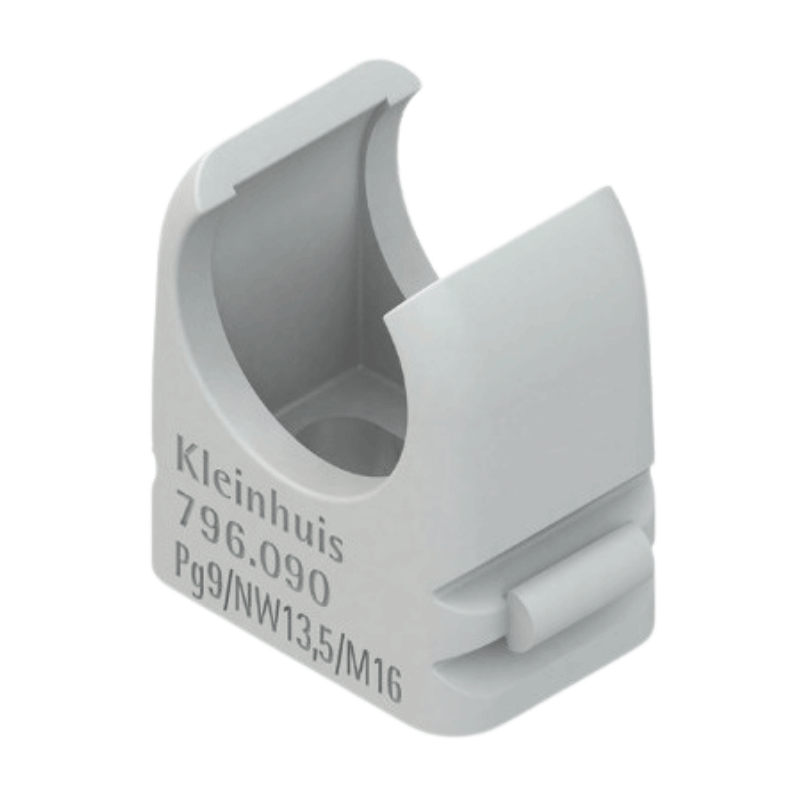 Kleinhuis 796.130 Rohrschelle – RO-Clip, M20, lichtgrau, 100 Stück