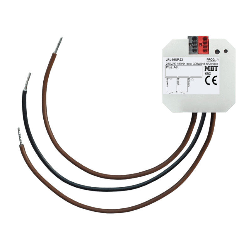 MDT JAL-01UP.02 KNX Jalousieaktor – 1-fach, UP, 6 A, 230 V AC