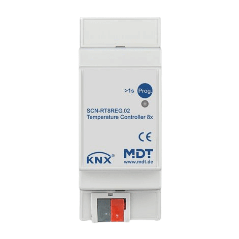 MDT KNX-Raumtemperaturregler SCN-RT8REG.02 – 8-fach, REG