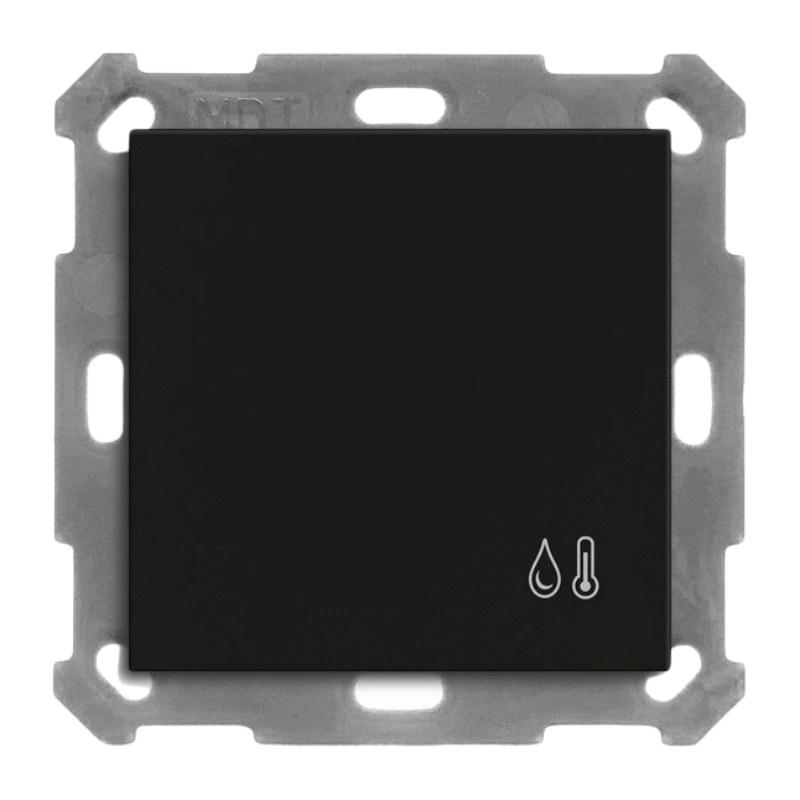 MDT KNX-Raumtemperaturregler SCN-RTR55O06.01 Smart 55 schwarz matt Objektregler mit Temperatur- und Feuchtesensor sowie 4 Eingängen