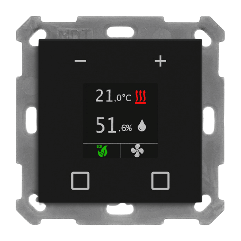 MDT KNX-Raumtemperaturregler Smart 55 SCN-RTN55S06.01 – Nebenstelle, schwarz matt