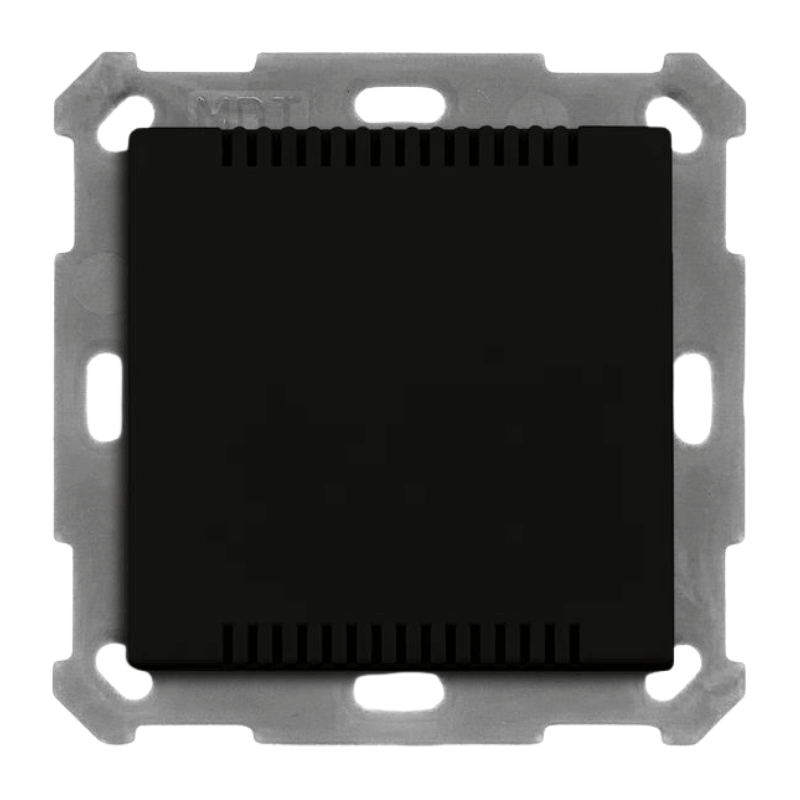 MDT KNX-Raumtemperatursensor SCN-TS1UP06.01 Serie 55 in schwarz matt für Schalterprogramme