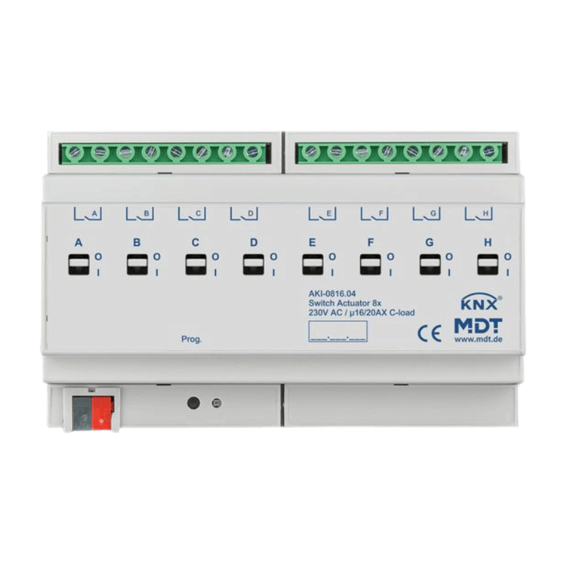 MDT KNX-Schaltaktor Industrie AKI-0816.04 – 8-fach