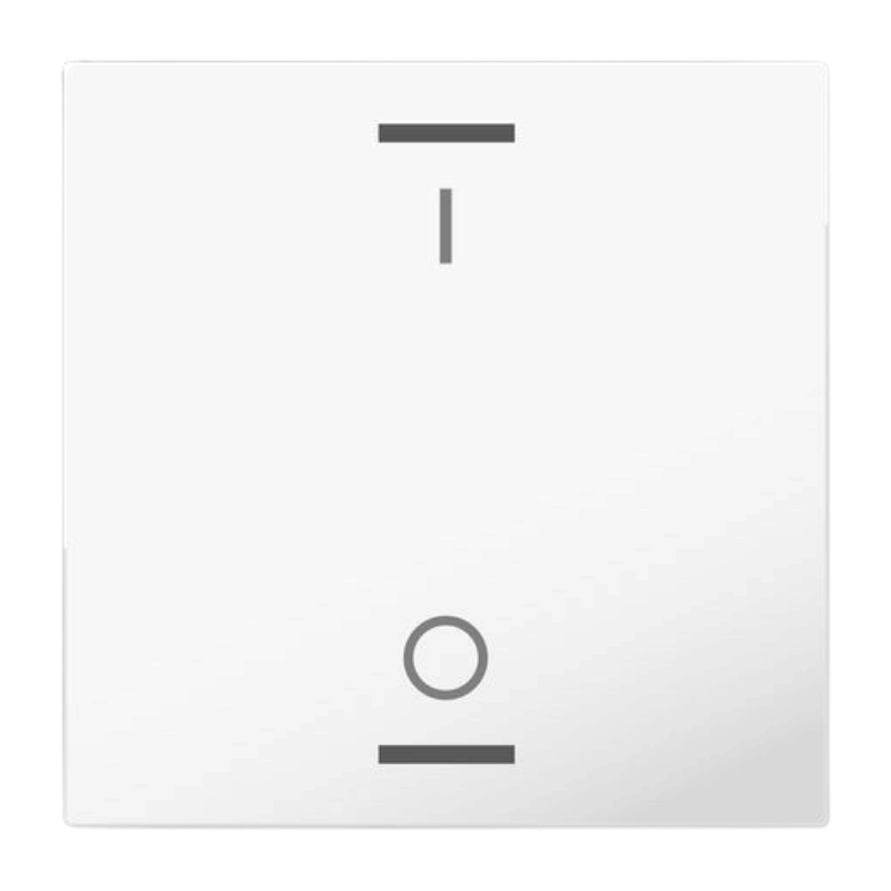MDT Wippe BE-TAL55W102.B1 1-fach mit I/O Symbol in reinweiß glänzend für Tastsensor Light 55