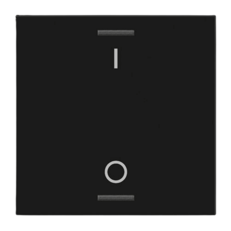 MDT Wippe BE-TAL55W106.B1 1-fach mit I/O Symbol in schwarz matt für Tastsensor Light 55