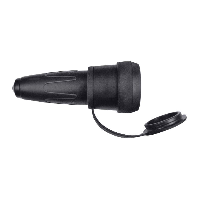 Merten 173051 Gummi-SCHUKO-Kupplung – Vollgummi, Schnappkragen, Klappdeckel