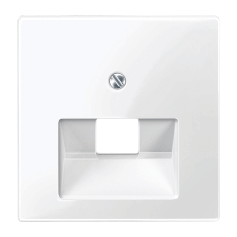 Merten 296219 Netzwerkabdeckung – System M, 1-fach, polarweiß glänzend