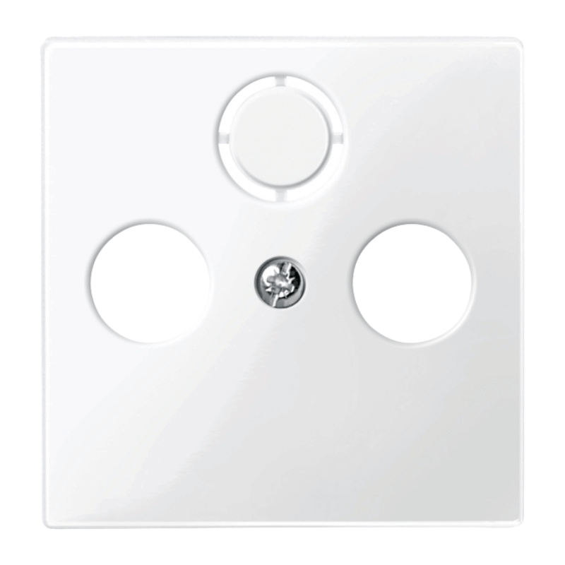 Merten 296719 Antennenabdeckung – System M, 2/3-fach, polarweiß glänzend