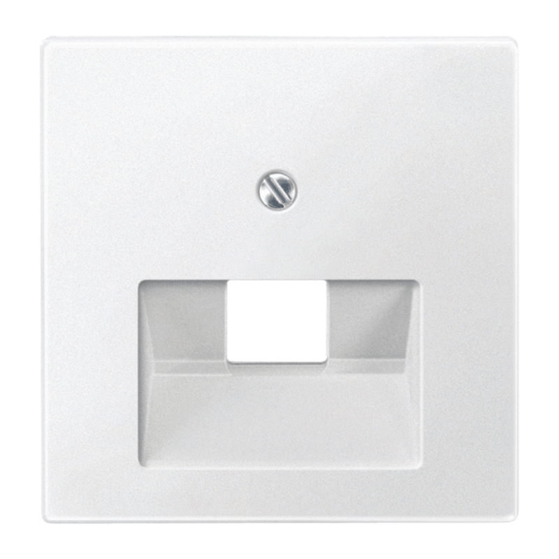 Merten 298319 Netzwerkabdeckung – System M, 1-fach, polarweiß matt