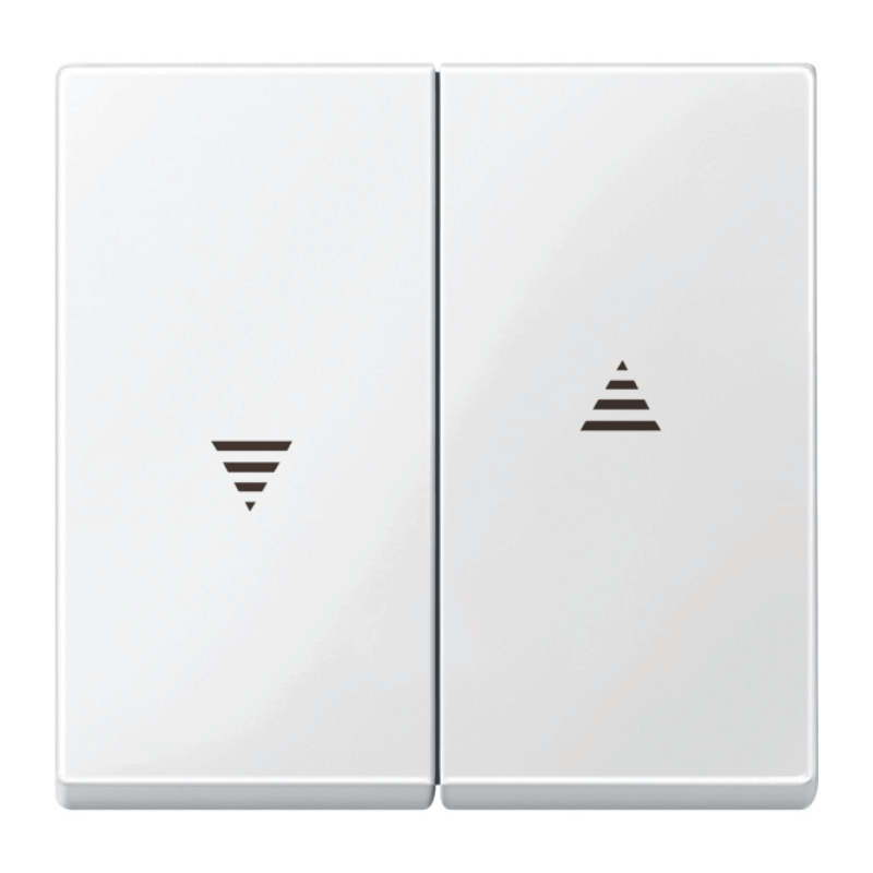 Merten 432419 Jalousiewippe – System M, 2-fach, polarweiß glänzend