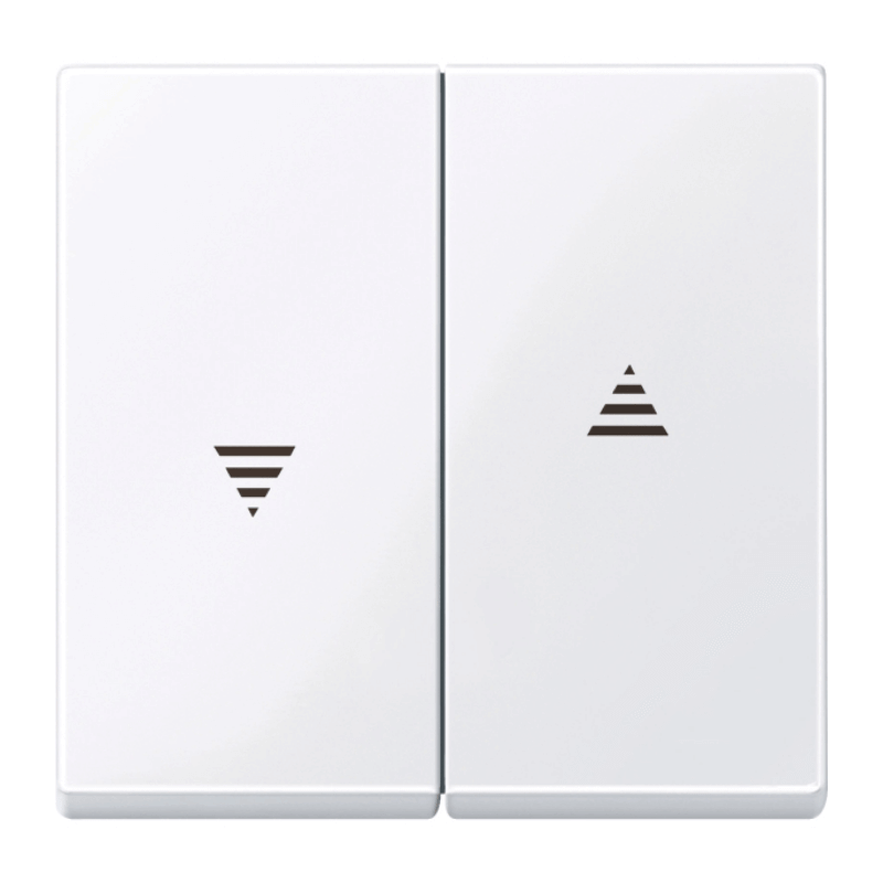 Merten 432425 Jalousiewippe – System M, 2-fach, aktivweiß glänzend