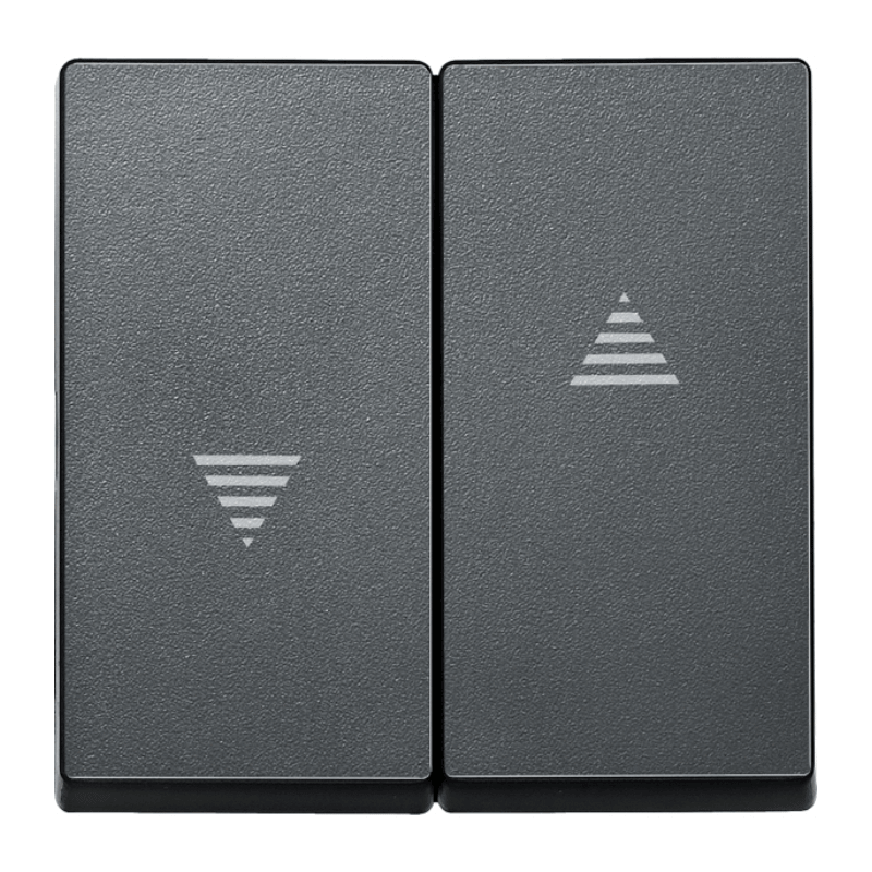 Merten 435514 Jalousiewippe – System M, 2-fach, anthrazit