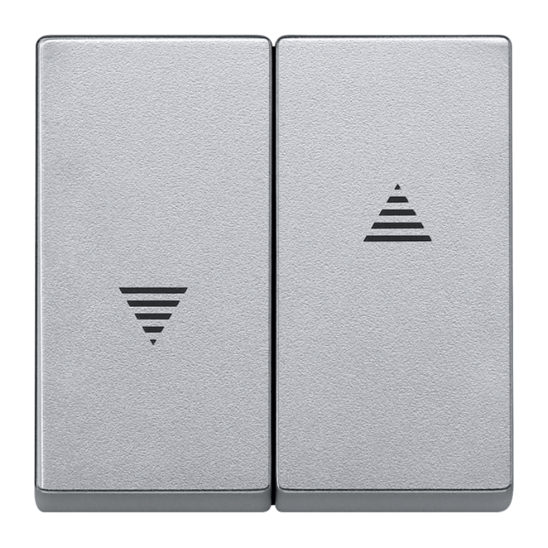 Merten 435560 Jalousiewippe – System M, 2-fach, aluminium