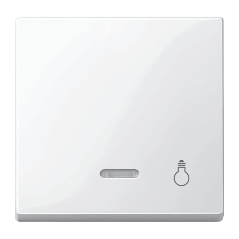 Merten 435919 beschr. Kontrollwippe – System M, 1-fach, Licht, polarweiß glänzend