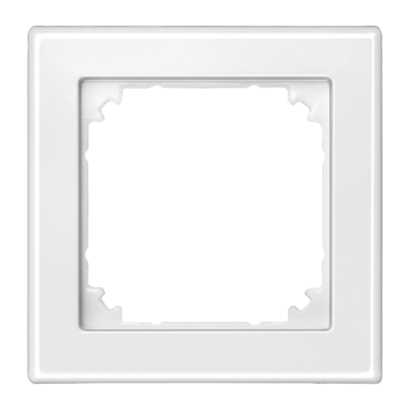 Merten 462119 Rahmen – M-Smart, 1-fach, hochkratzfest, polarweiß glänzend