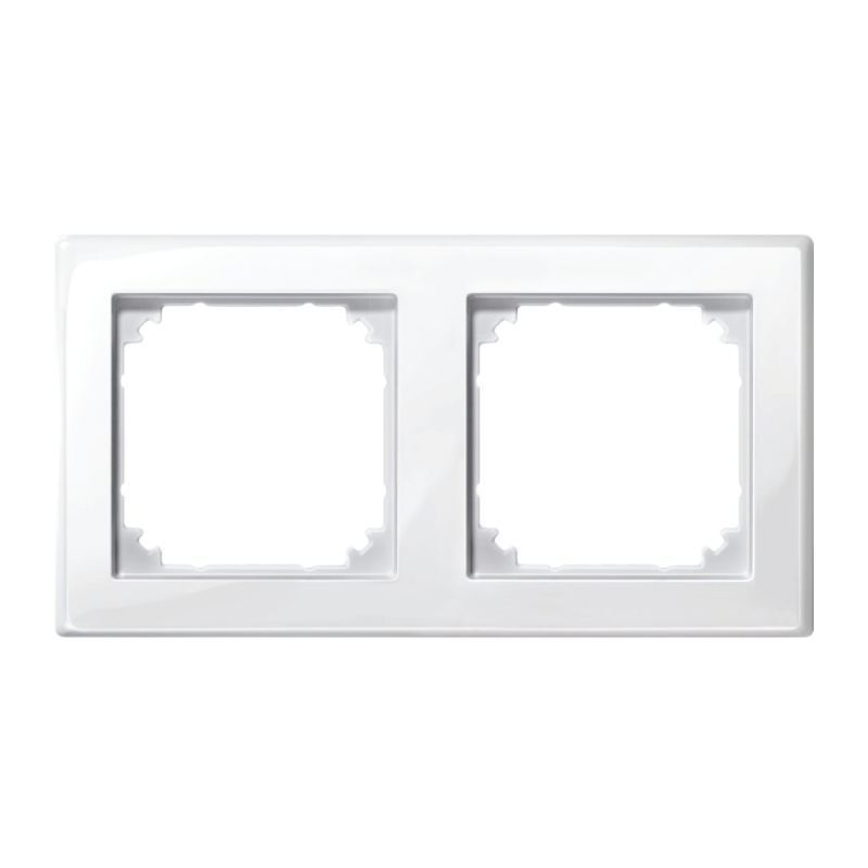 Merten 478219 Rahmen – M-Smart, 2-fach, polarweiß glänzend