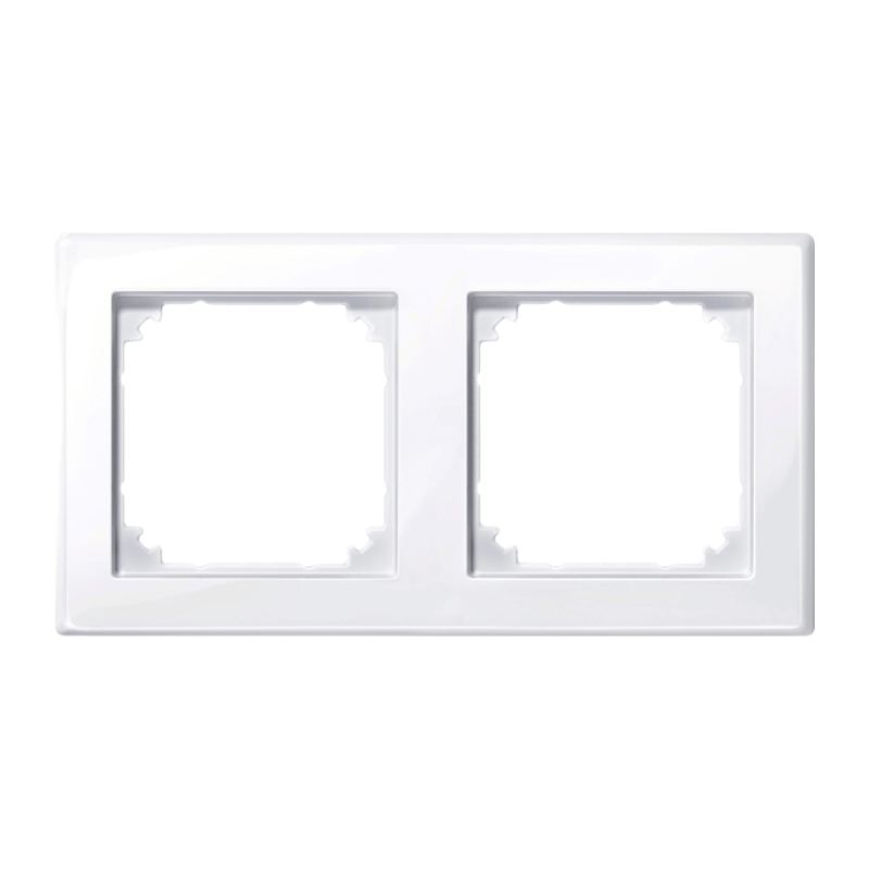 Merten 478225 Rahmen – M-Smart, 2-fach, aktivweiß glänzend