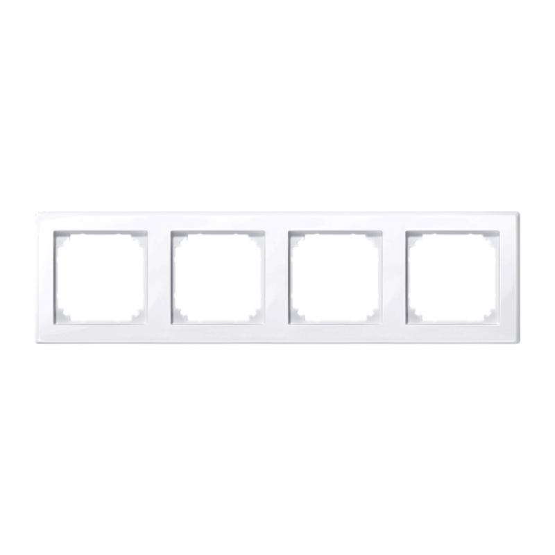Merten 478425 Rahmen – M-Smart, 4-fach, aktivweiß glänzend