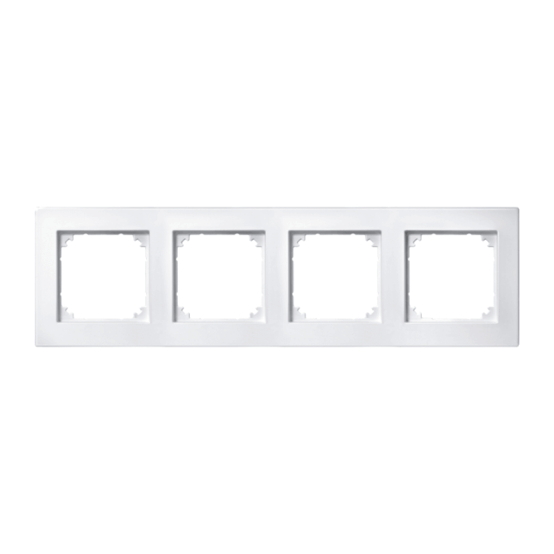 Merten 486419 Rahmen – M-Plan, 4-fach, polarweiß matt