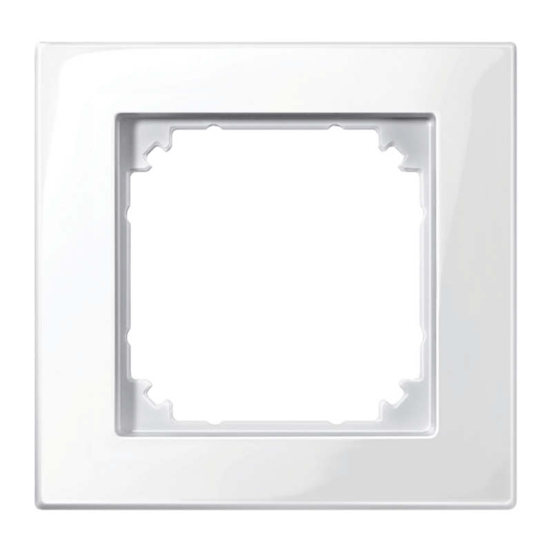 Merten 515119 Rahmen – M-Plan, 1-fach, polarweiß glänzend