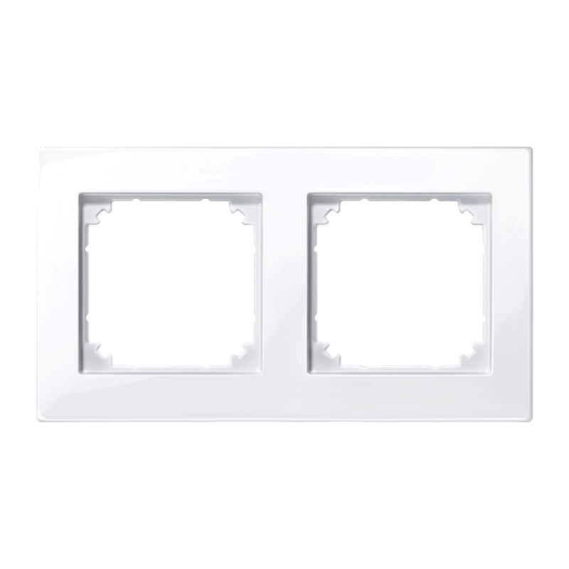 Merten 515225 Rahmen – M-Plan, 2-fach, aktivweiß glänzend