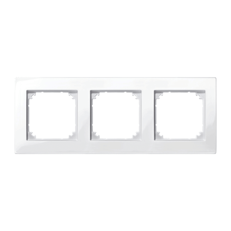Merten 515319 Rahmen – M-Plan, 3-fach, polarweiß glänzend