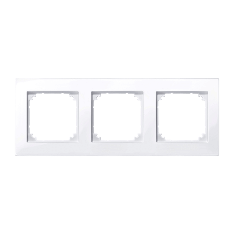 Merten 515325 Rahmen – M-Plan, 3-fach, aktivweiß glänzend