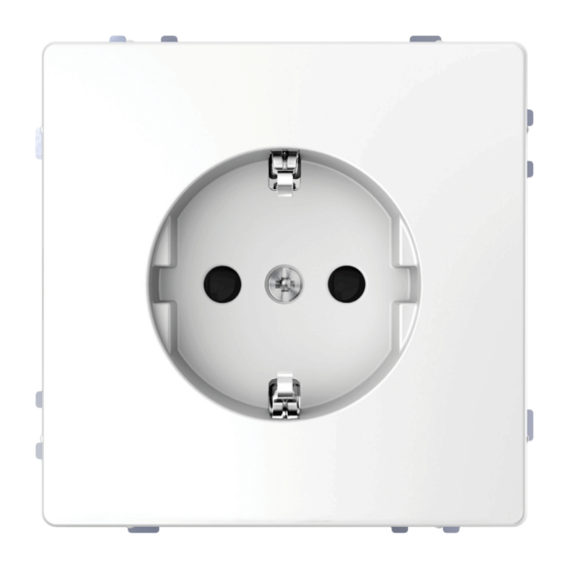 Merten MEG2300-6035 Schuko-Steckdose – Design, Berührungsschutz, lotosweiß