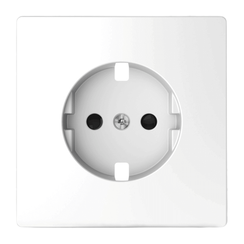 Merten MEG2330-6035 Schuko-Zentralplatte – System Design, Berührungsschutz, lotosweiß