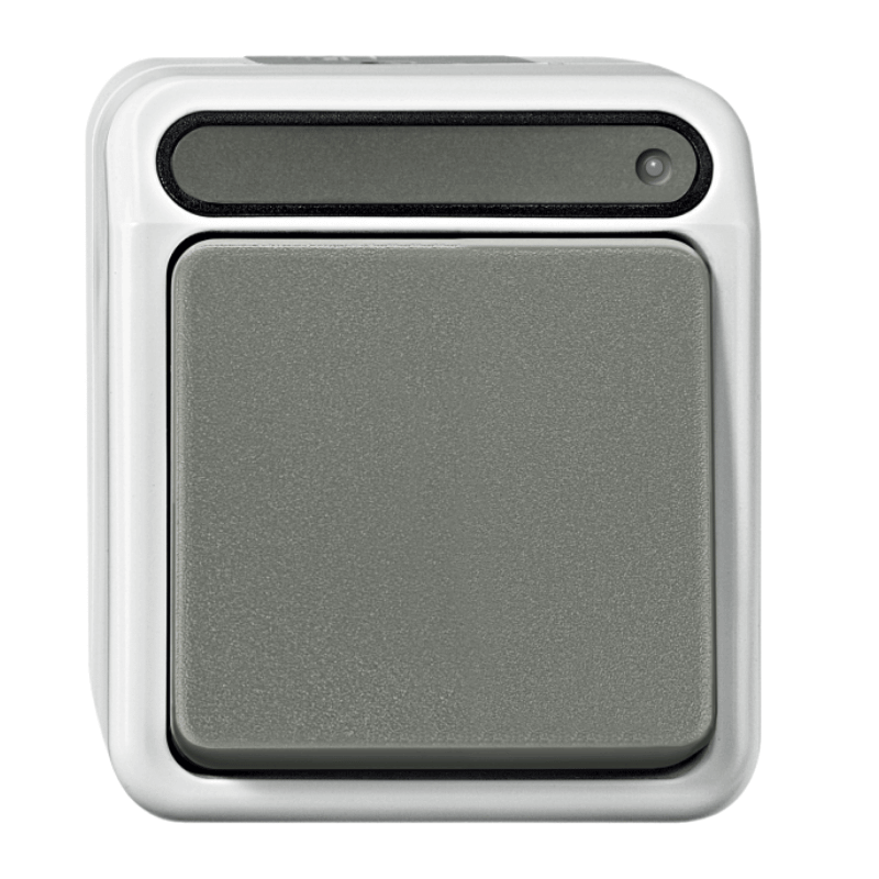 Merten MEG3106-8029 Kontrollschalter – Aquastar, Wechselschalter, lichtgrau