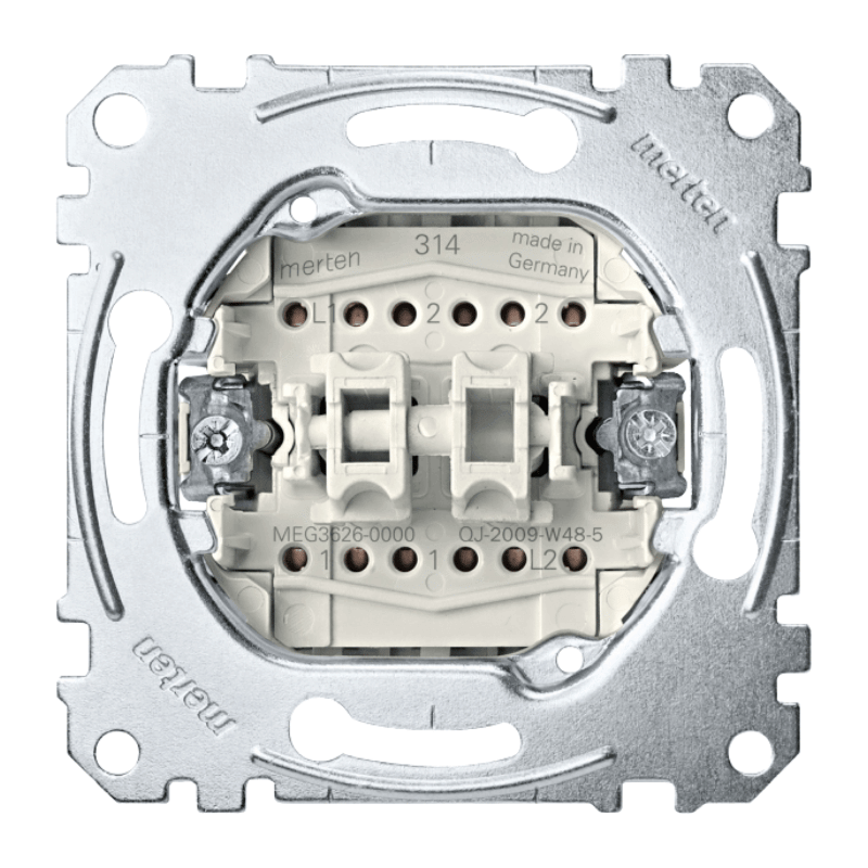 Merten MEG3626-0000 Wippschalter – Wechsel-/Wechselschalter, 16 A