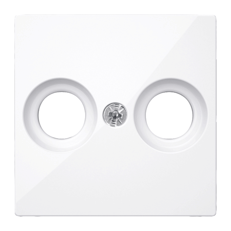 Merten MEG4122-0325 Antennenabdeckung – System M, 2-fach, aktivweiß glänzend