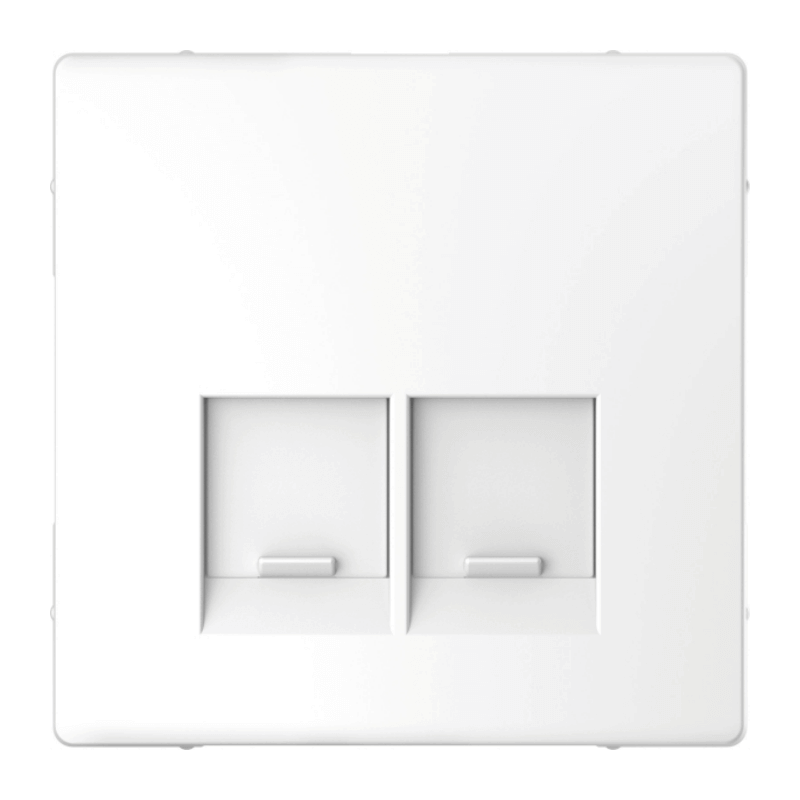 Merten MEG4572-6035 Abdeckung SE-Connector – System Design, 2-fach, lotosweiß