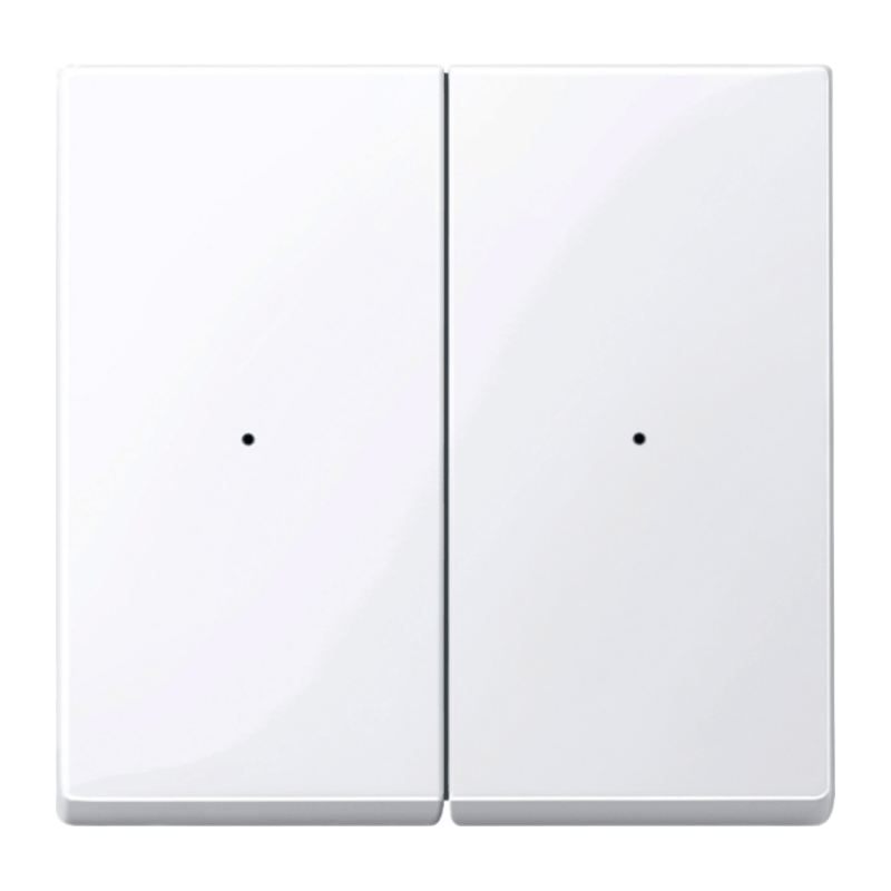 Merten MEG5220-0325 Wippe – für Taster-Modul PlusLink, System M, 2-fach, aktivweiß glänzend