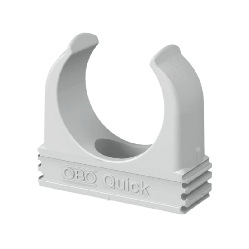 OBO Bettermann 2149022 Quick-Klemmschelle – 2955 M32, lichtgrau, 50 Stück