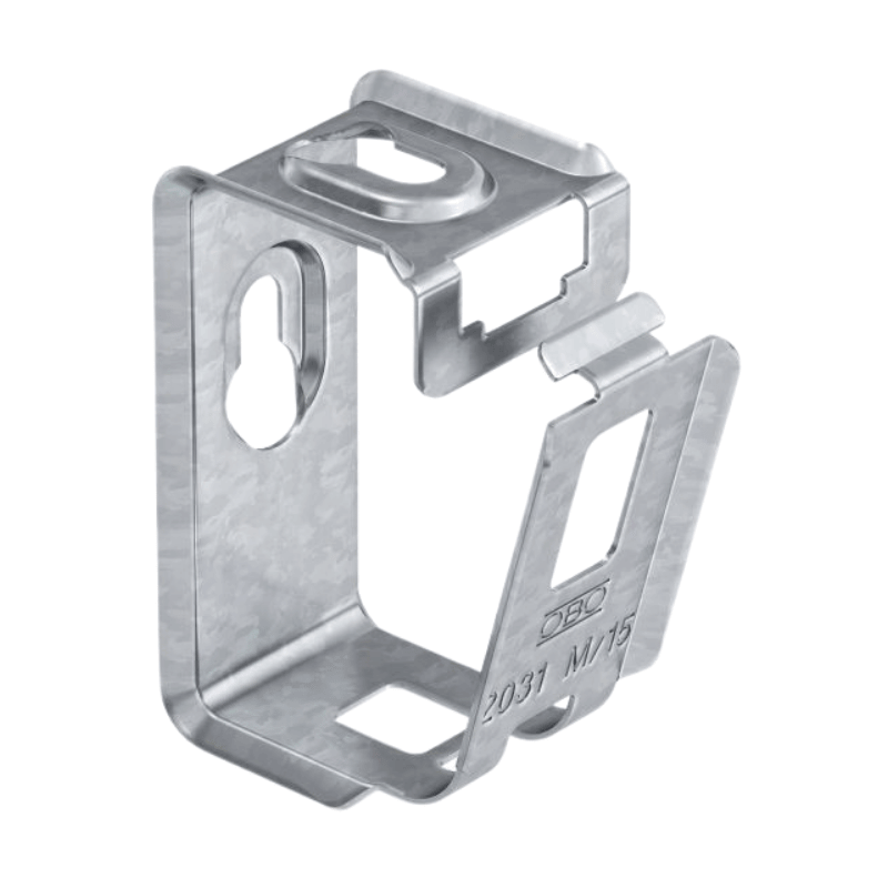 OBO Bettermann 2207028 Sammelhalterung – Grip Metall verzinkt, für 15 Kabel, 50 Stück