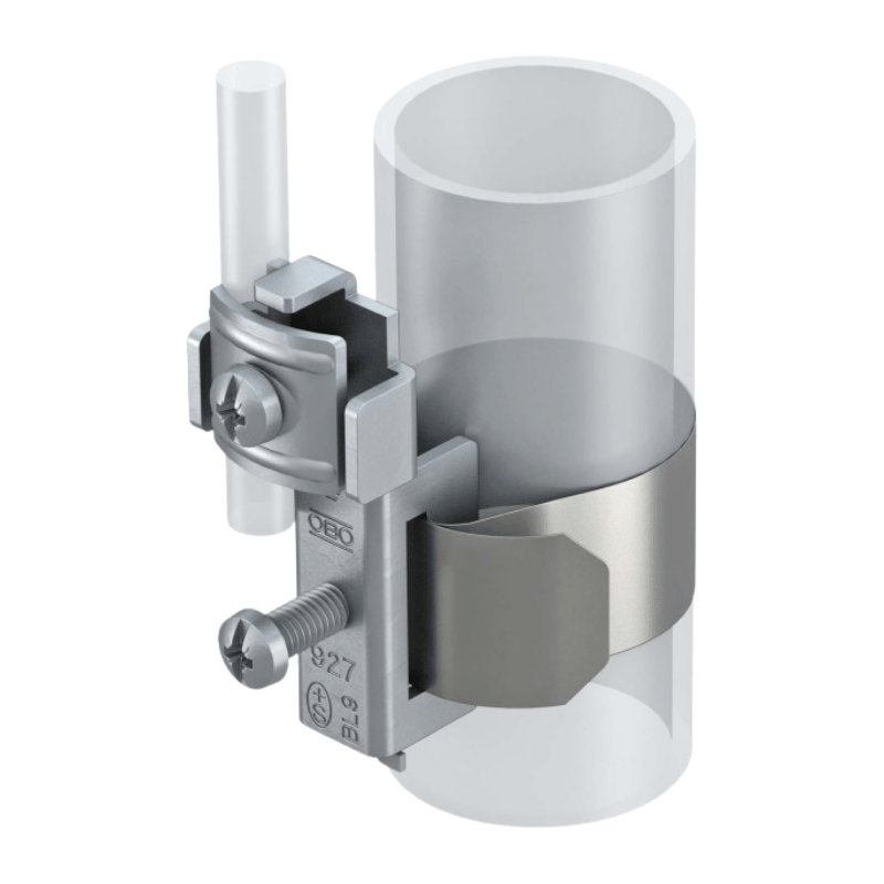 OBO Bettermann 5057523 Banderdungsschelle – VA, Ø17,2-114, 10 Stück