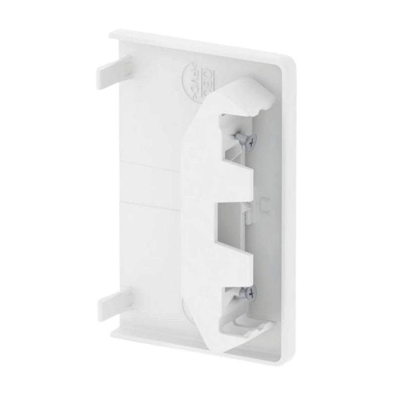 OBO Bettermann 6274370 Endstück Geräteeinbaukanal 70×110 mm – Polyvinylchlorid, reinweiß