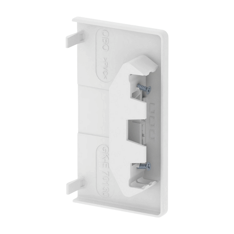 OBO Bettermann 6274570 Endstück – Polyvinylchlorid, 70×130 mm, reinweiß