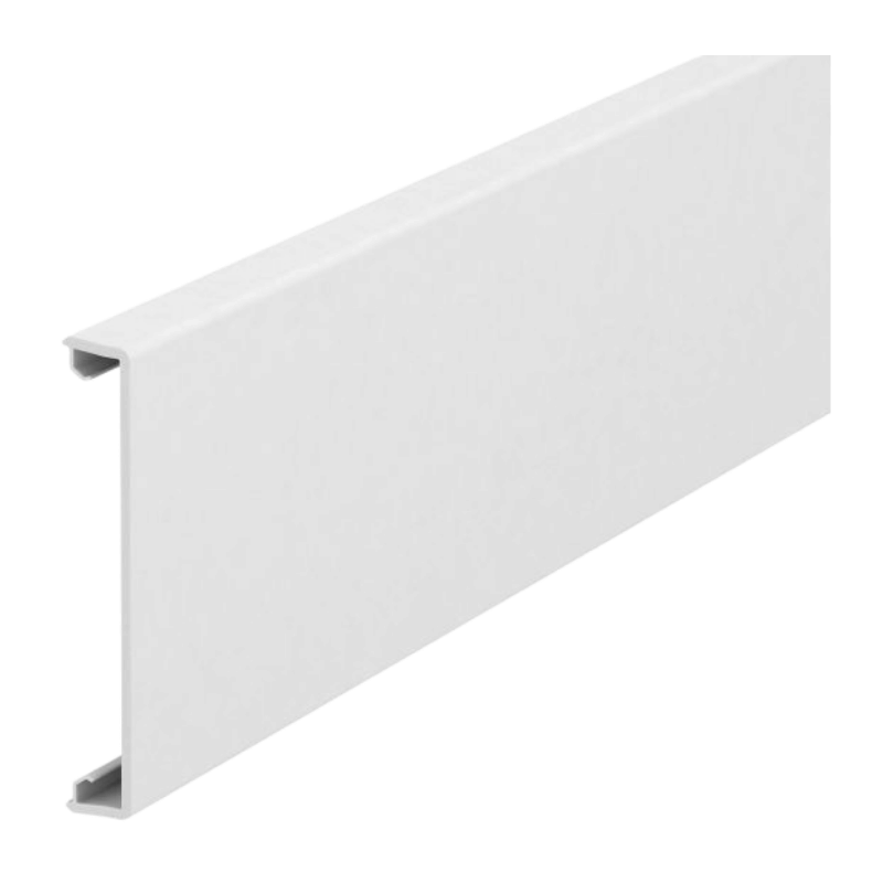 OBO Bettermann 6278680 Kanaloberteil – glatt, reinweiß, 2 Meter