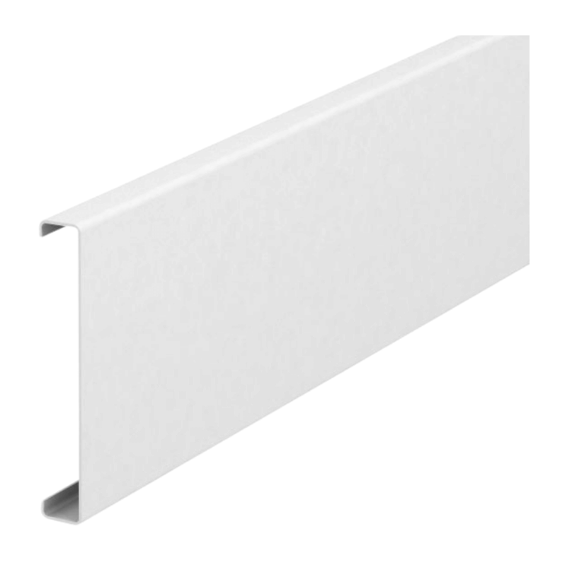 OBO Bettermann 6279850 Kanaloberteil – Stahlblech, reinweiß, 2 Meter